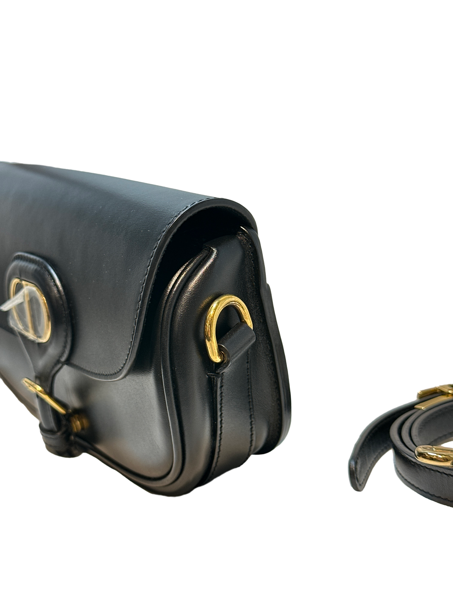 Used DIOR Bobby Flap Bag Black GHW