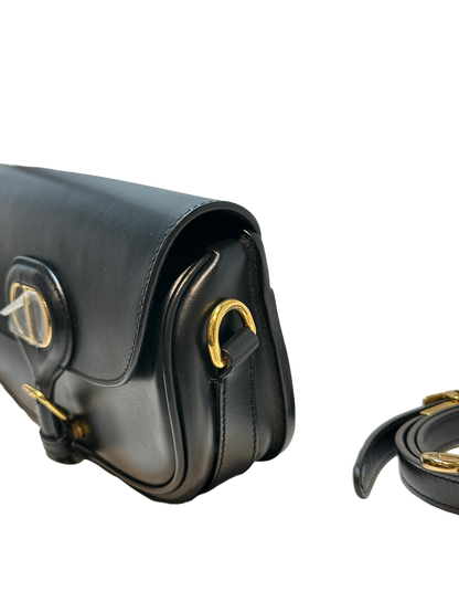 Used DIOR Bobby Flap Bag Black GHW