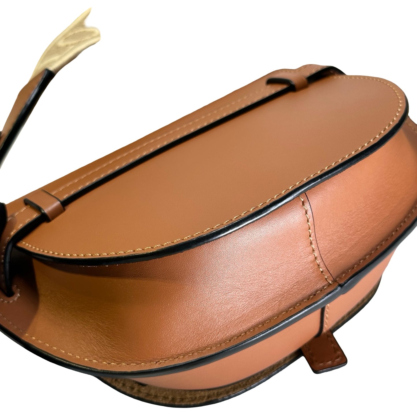 Used LOEWE Calfskin Mini gate Bag Cross body bag Brown GHW
