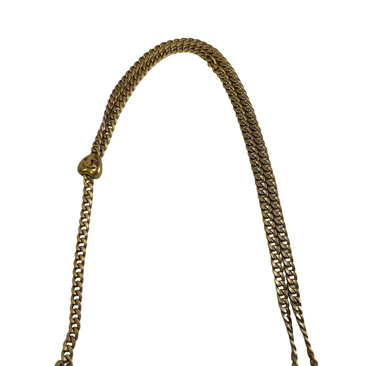 Used CHANEL Caviar Skin 23P Heart Crush Small Flap Bag Chain Shoulder Bag White GHW