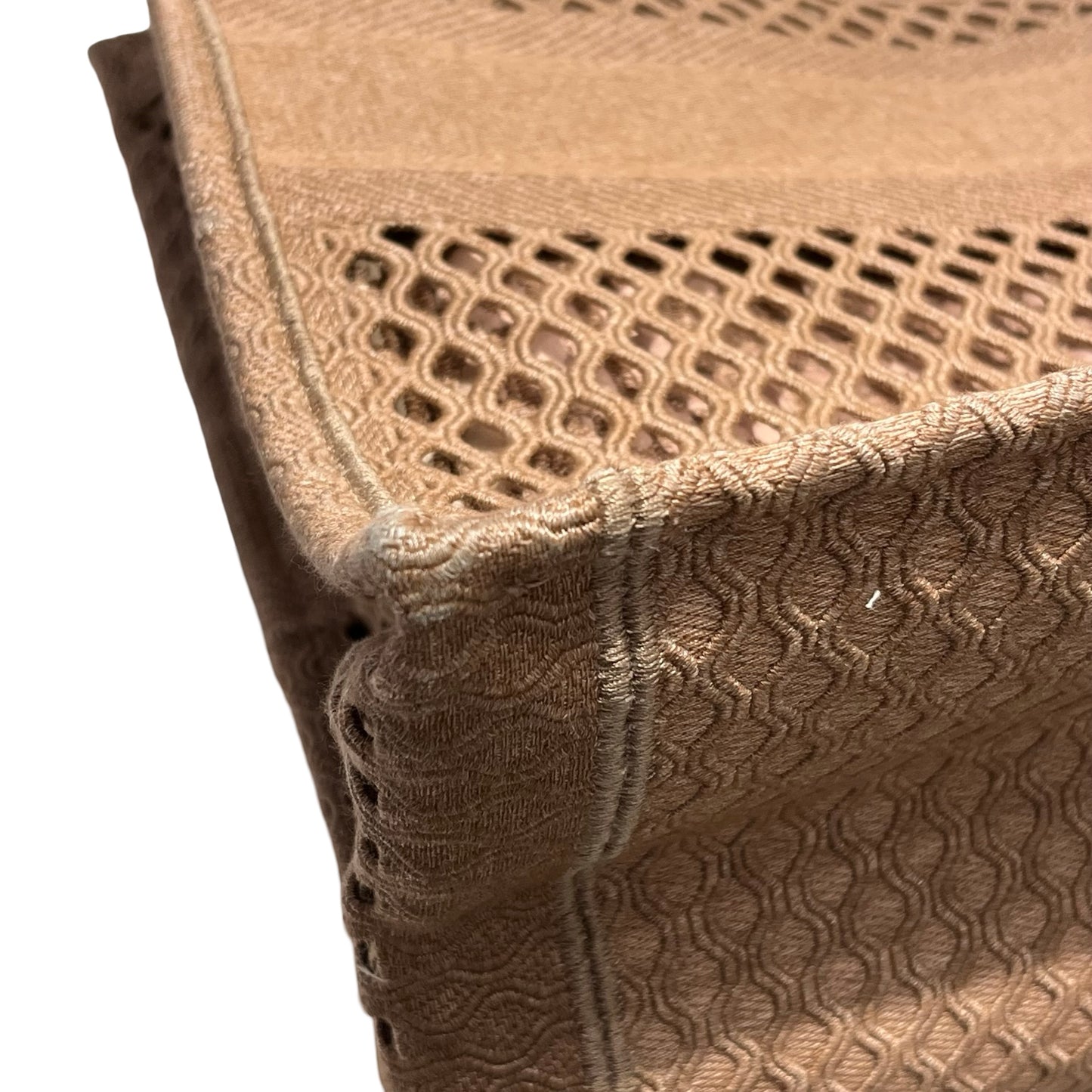 Used DIOR Mesh Embroidery Book Tote Tote Bag Pink Beige