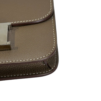 Used HERMES Epsom Constance Slim Wallet Etoupe