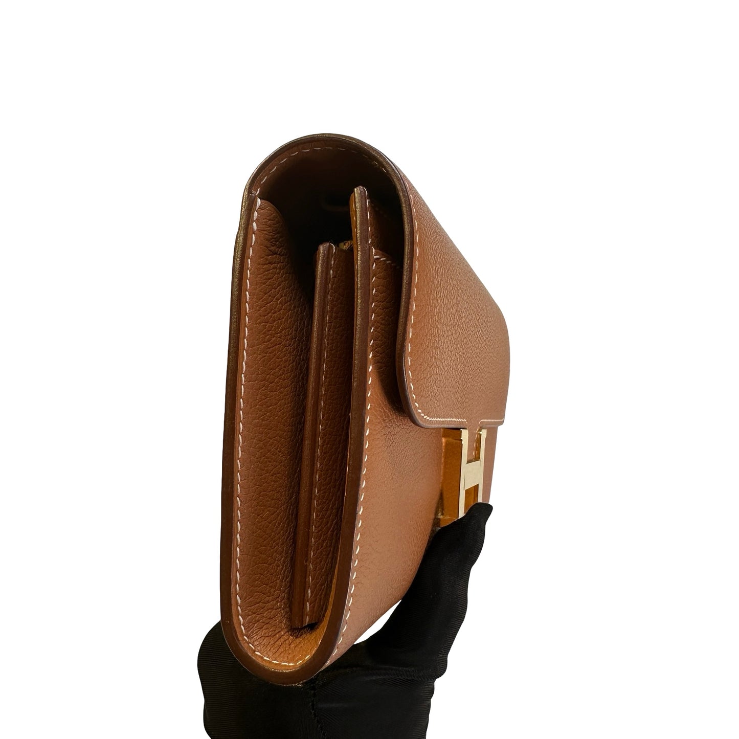 Used HERMES Epsom Constance to Go Wallet on chain Brown GHW