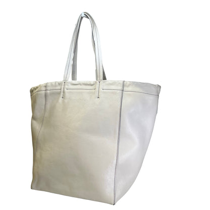 Used CELINE Leather Phantom Tote Bag White