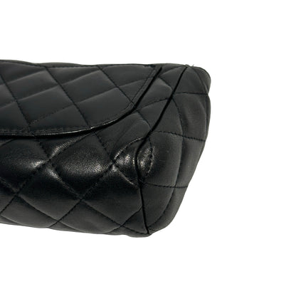 Used CHANEL Matelasse Lambskin Matelasse Pouch Black Burgundy