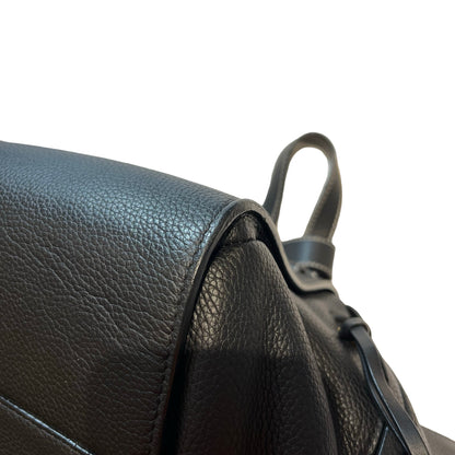 Used LOEWE Calfskin Leather Hammock small Shoulder Bag Black GHW
