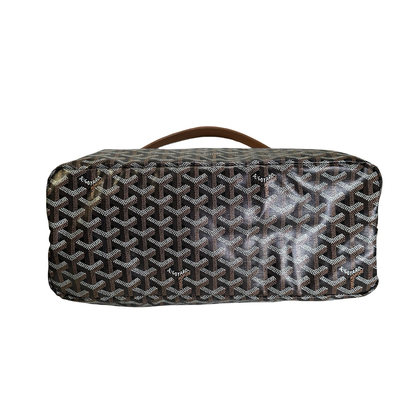 Used GOYARD Goyardine Bohème Hobo Hobo Bag Black Brown PHW