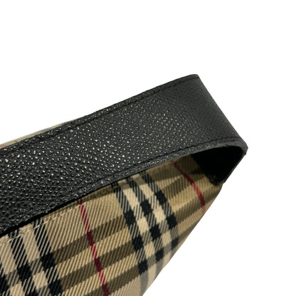 Used BURBERRY Nova Check Nova Check Shoulder Bag Beige Black Red