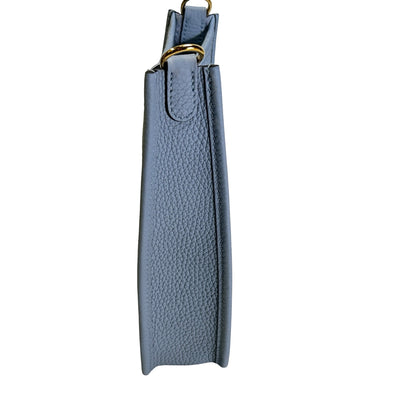 HERMES Taurillon Clemence Mini Evelyne Cross Body Bag Light Blue