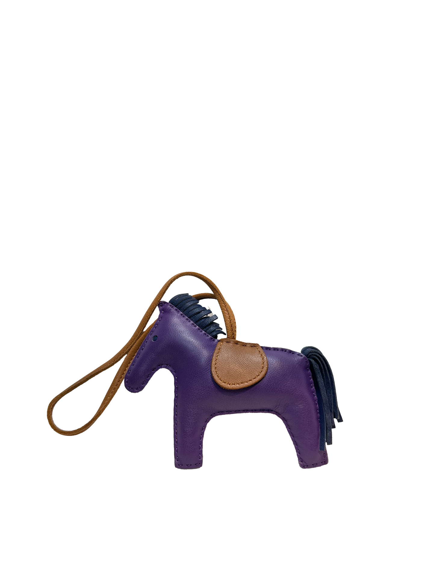 Used Hermès RODEO Accessories Purple Brown