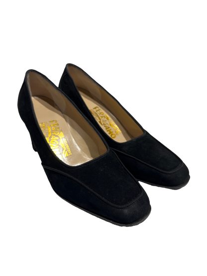Used Ferragamo Heels Black