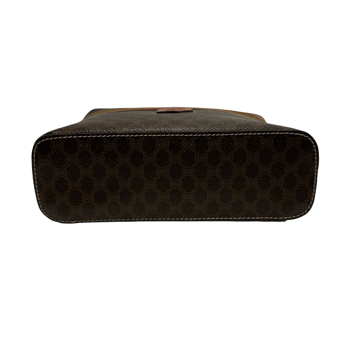 CELINE Macadam Macadam Canvas Bag Handbag Brown