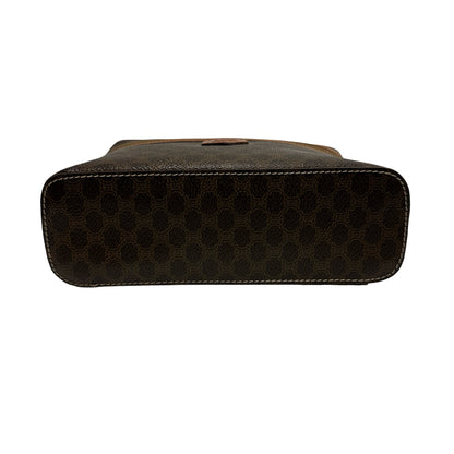 CELINE Macadam Macadam Canvas Bag Handbag Brown