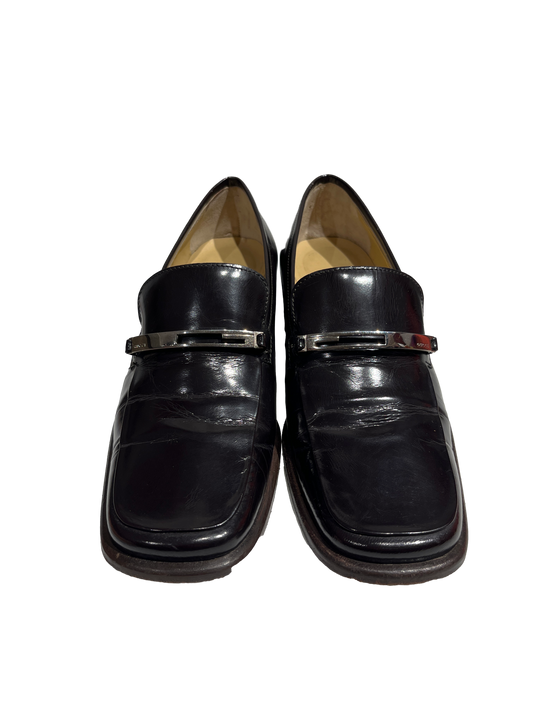 Used Gucci Loafers Brown PHW