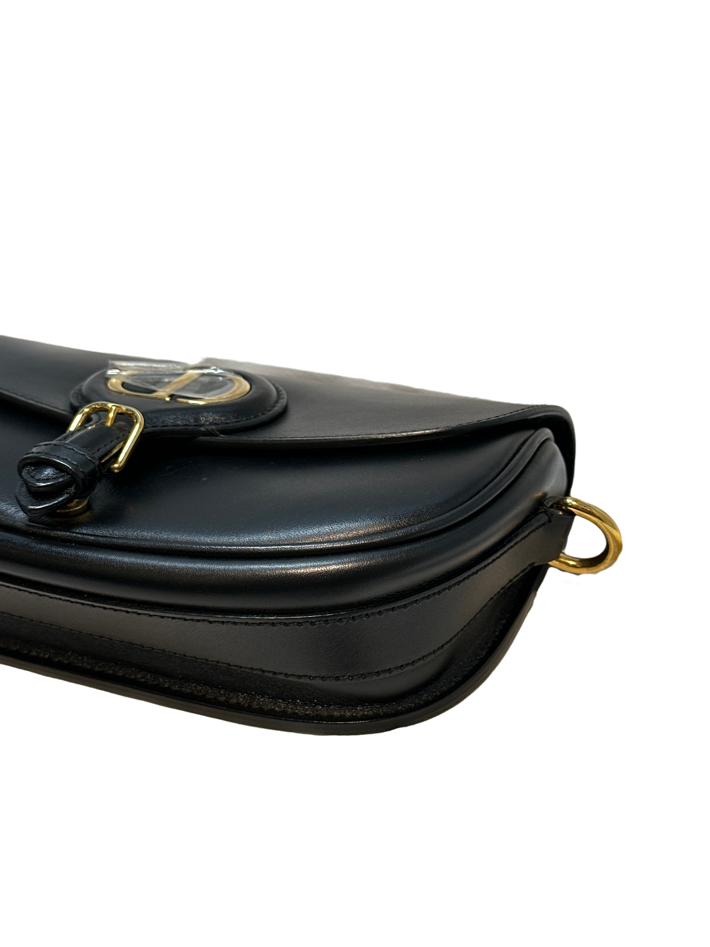 Used DIOR Bobby Flap Bag Black GHW