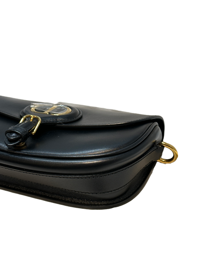 Used DIOR Bobby Flap Bag Black GHW