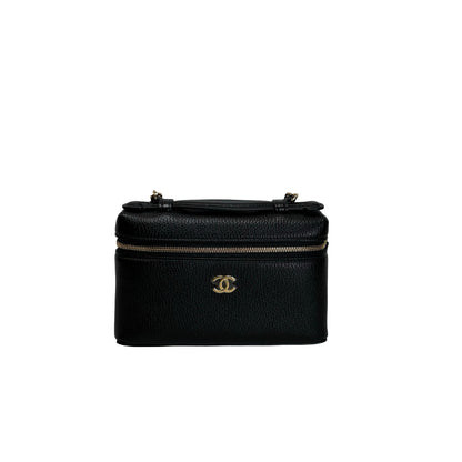 Brand New CHANEL Caviar Vanity case Vanity case Black