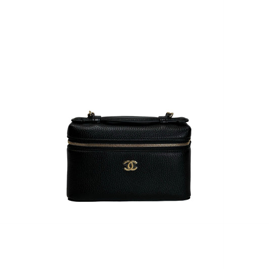 Brand New CHANEL Caviar Vanity case Vanity case Black