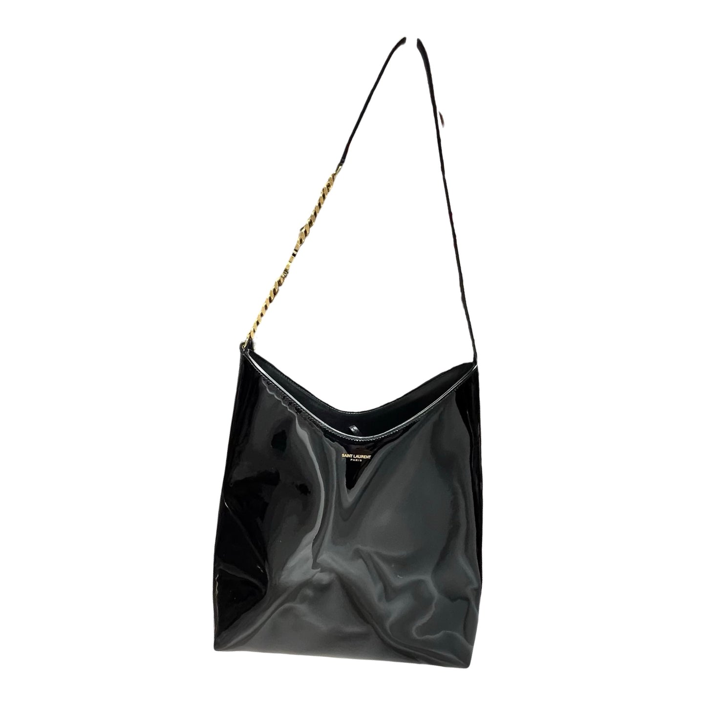 Used SAINT LAURENT Hobo Bag Black GHW