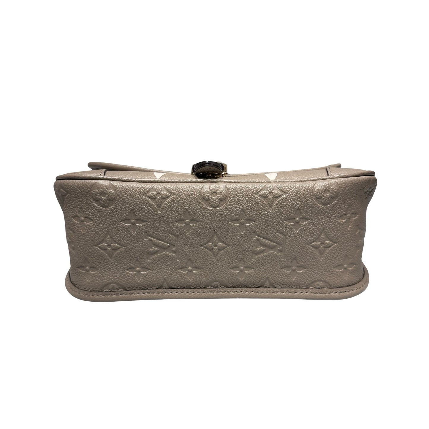 Used LOUIS VUITTON Diane Shoulder Bag Beige Grey GHW