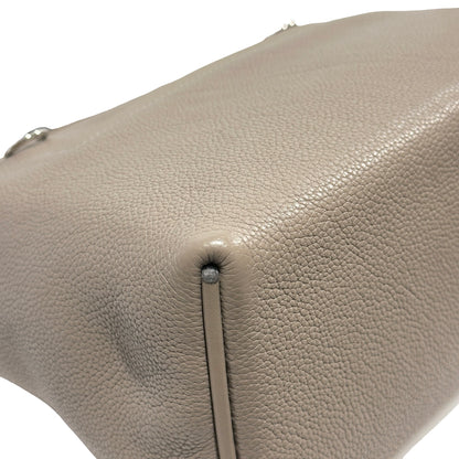 Used HERMES Taurillon Maurice Veau Swift 24/24 Handbag Gris Asphalte Gris
