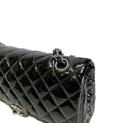 Used CHANEL Pantent CF 25 Cross body bag Black PHW