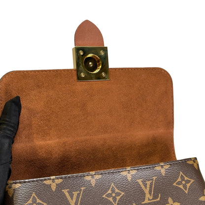 Used LOUIS VUITTON Monogram Locky BB Handbag Brown GHW