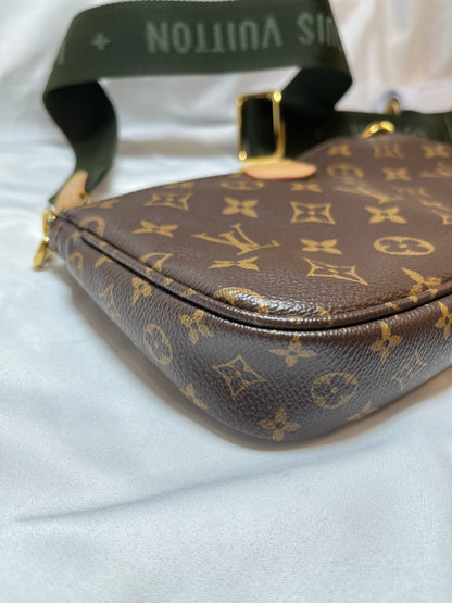 Used Louis Vuitton Pouchette Shoulder Bag Brown