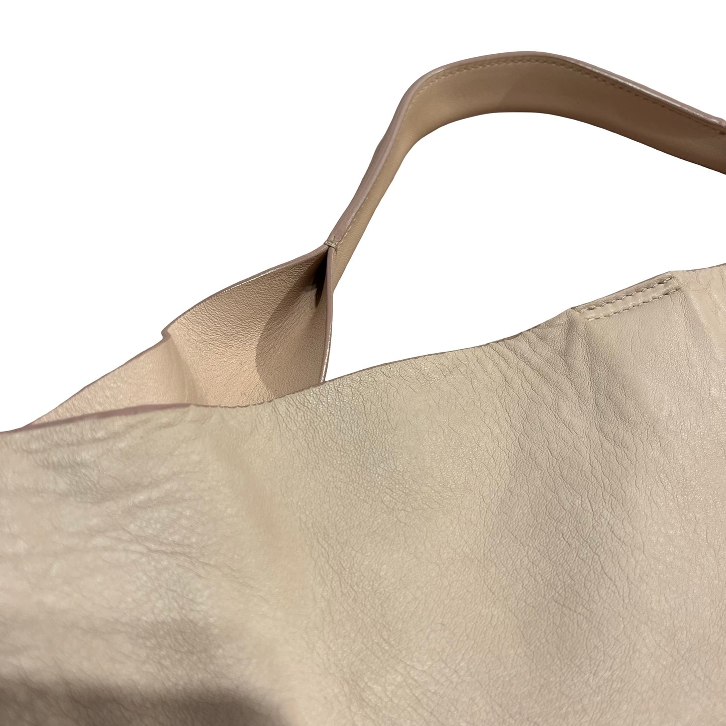 Used JIL SANDER Leather Leather tote bag Handbag Pink
