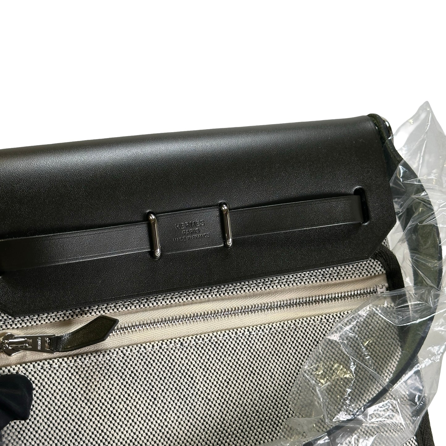 Brand New HERMES Mini Herbag Crossbody Bag Black PHW