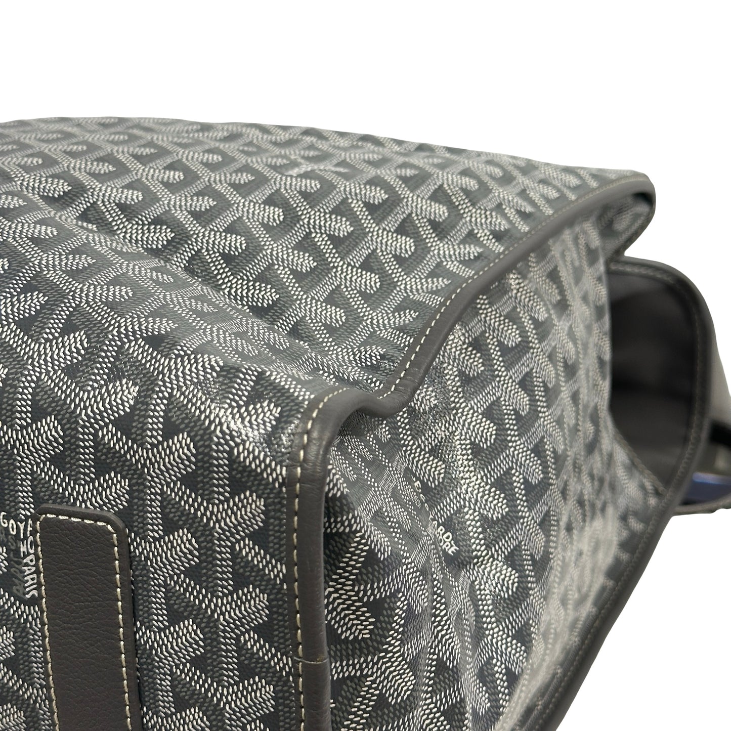 Used GOYARD Goyardine Alpin Backpack Grey