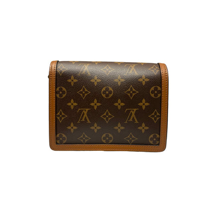 Used LOUIS VUITTON DAU[HINE MINI Cross Body Bag Brown GHW