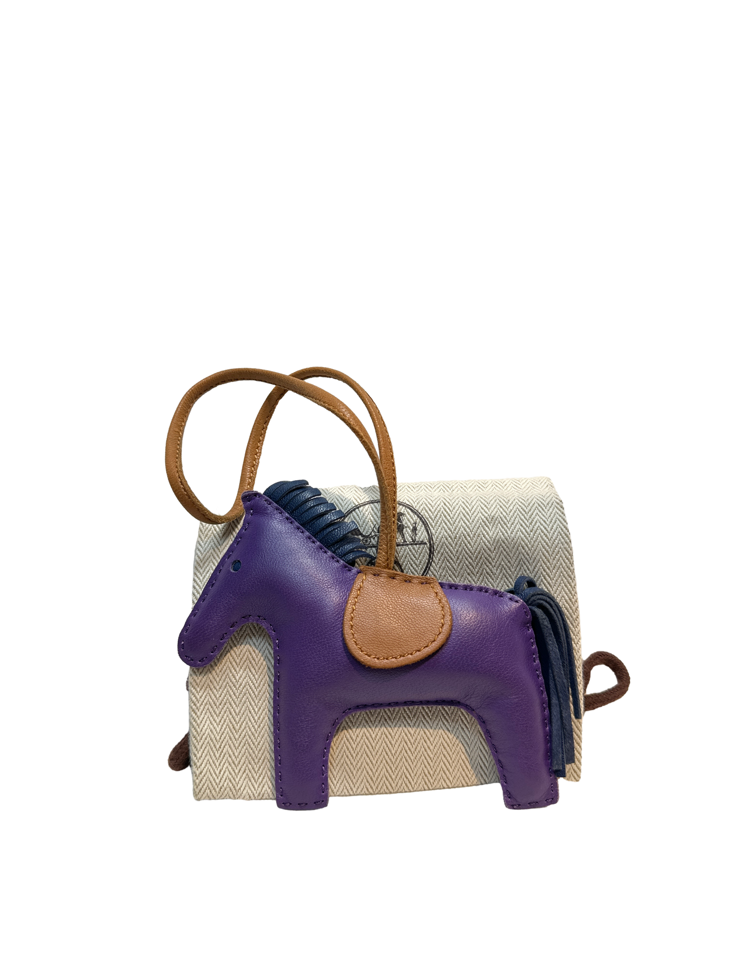 Used Hermès RODEO Accessories Purple Brown