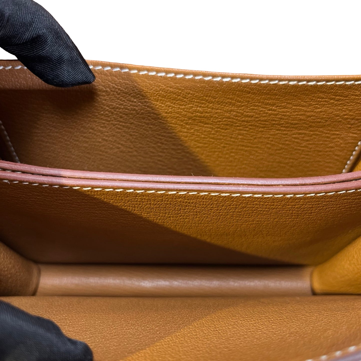 Used HERMES Evercolor Roulis Cross Body Bag Gold GHW