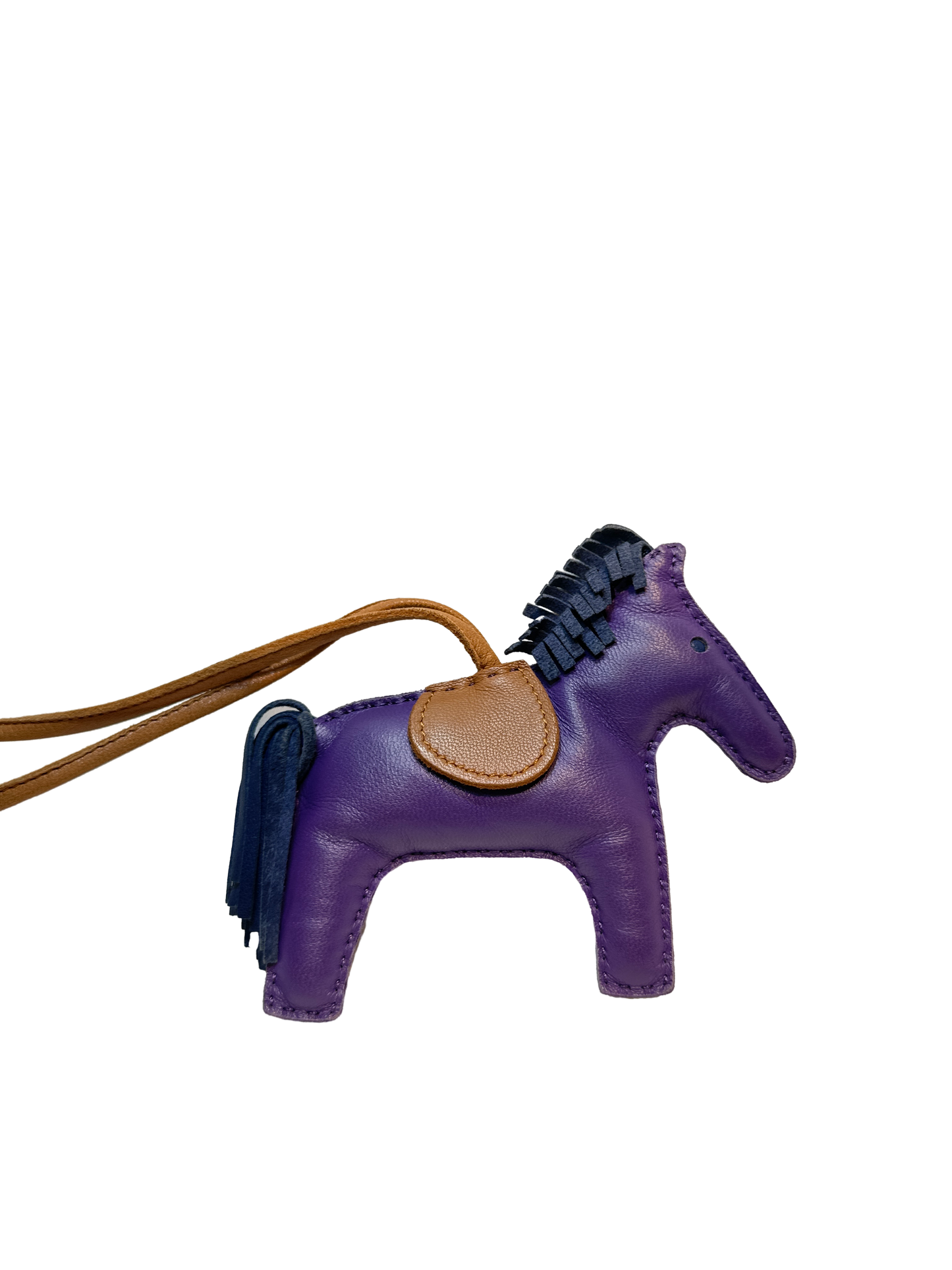 Used Hermès RODEO Accessories Purple Brown