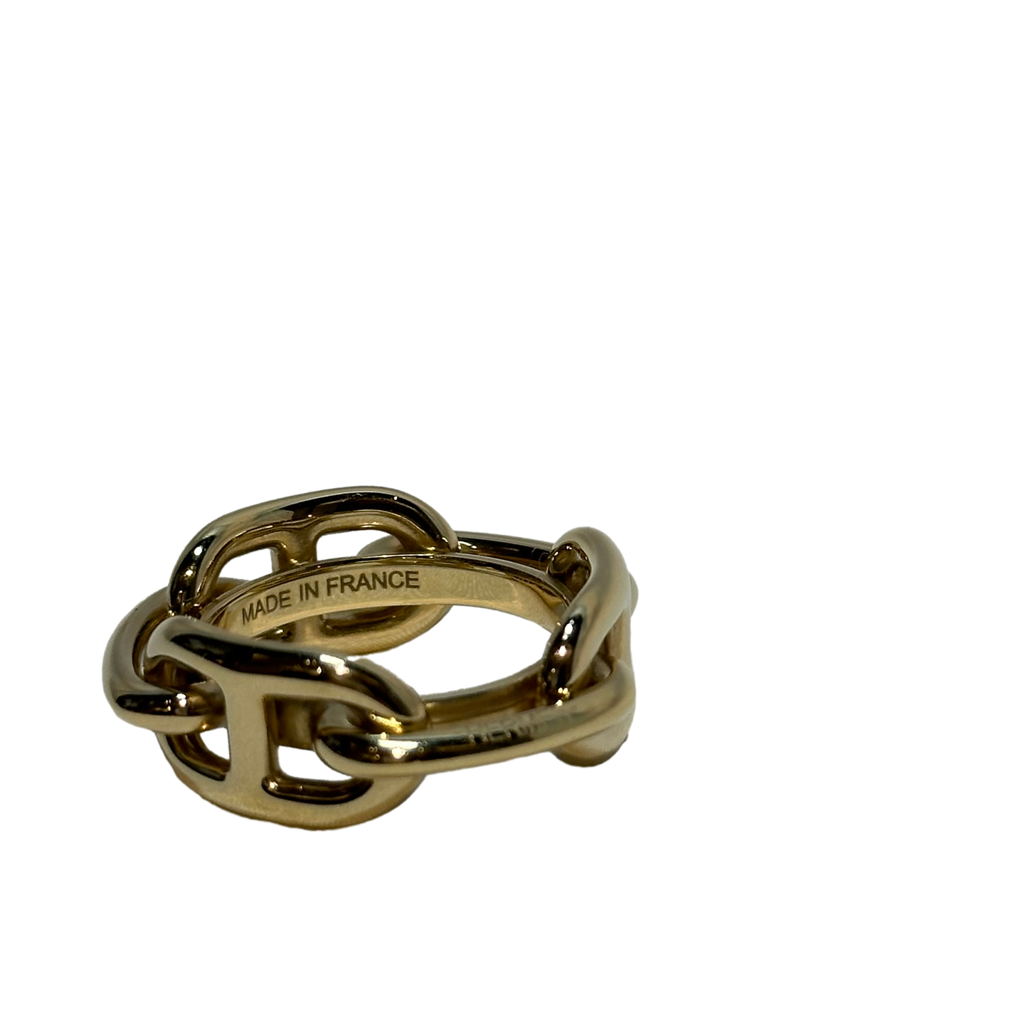 Used Hermès Scarf Ring Ring Gold