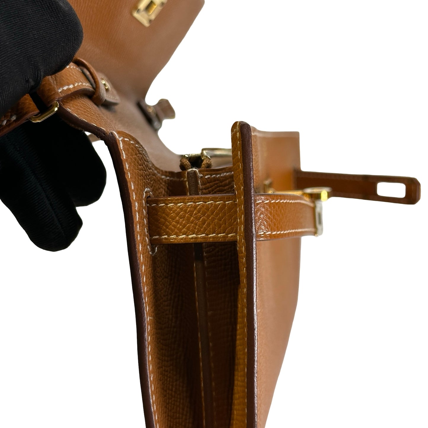 Used HERMES Epsom Kelly To Go Cross body bag Gold FHW