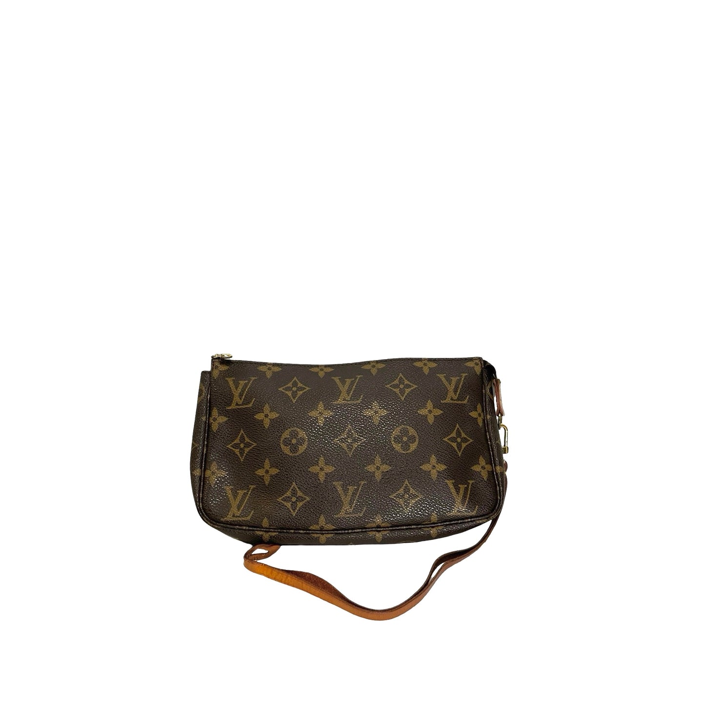 Used LOUIS VUITTON Monogram Canvas Pochette Accessoires Pouchette Brown Gold