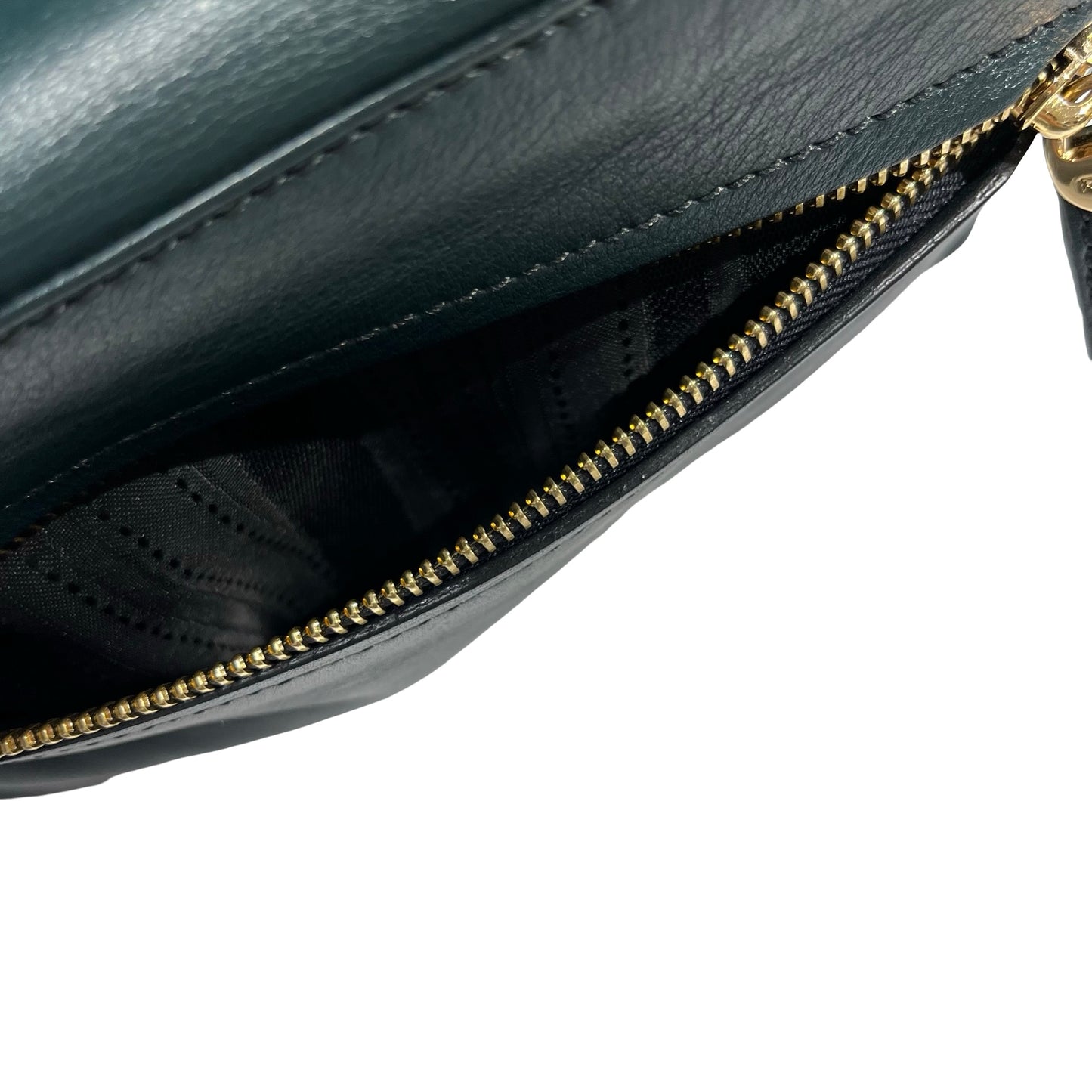 SALVATORE FERRAGAMO Leather Sofia Handbag Dark Green