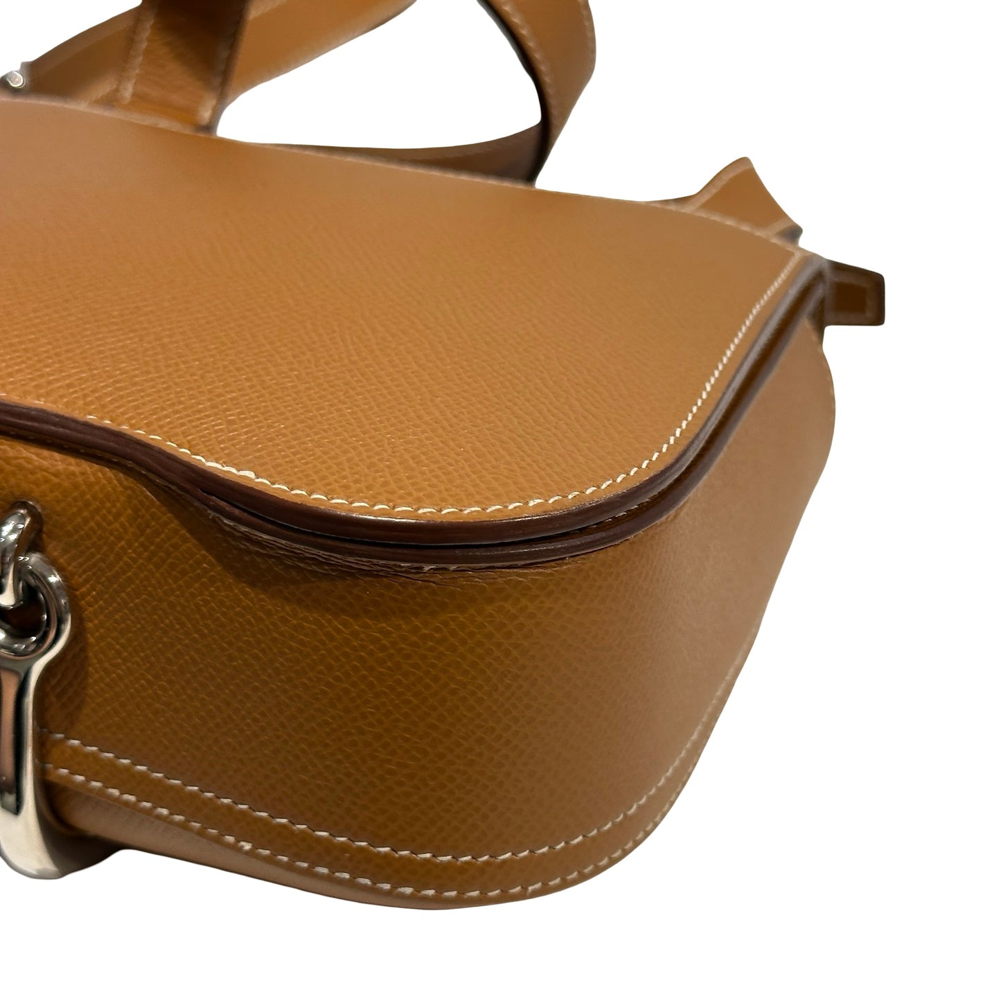 Used HERMES Epsom Della Cross body bag Gold Phw