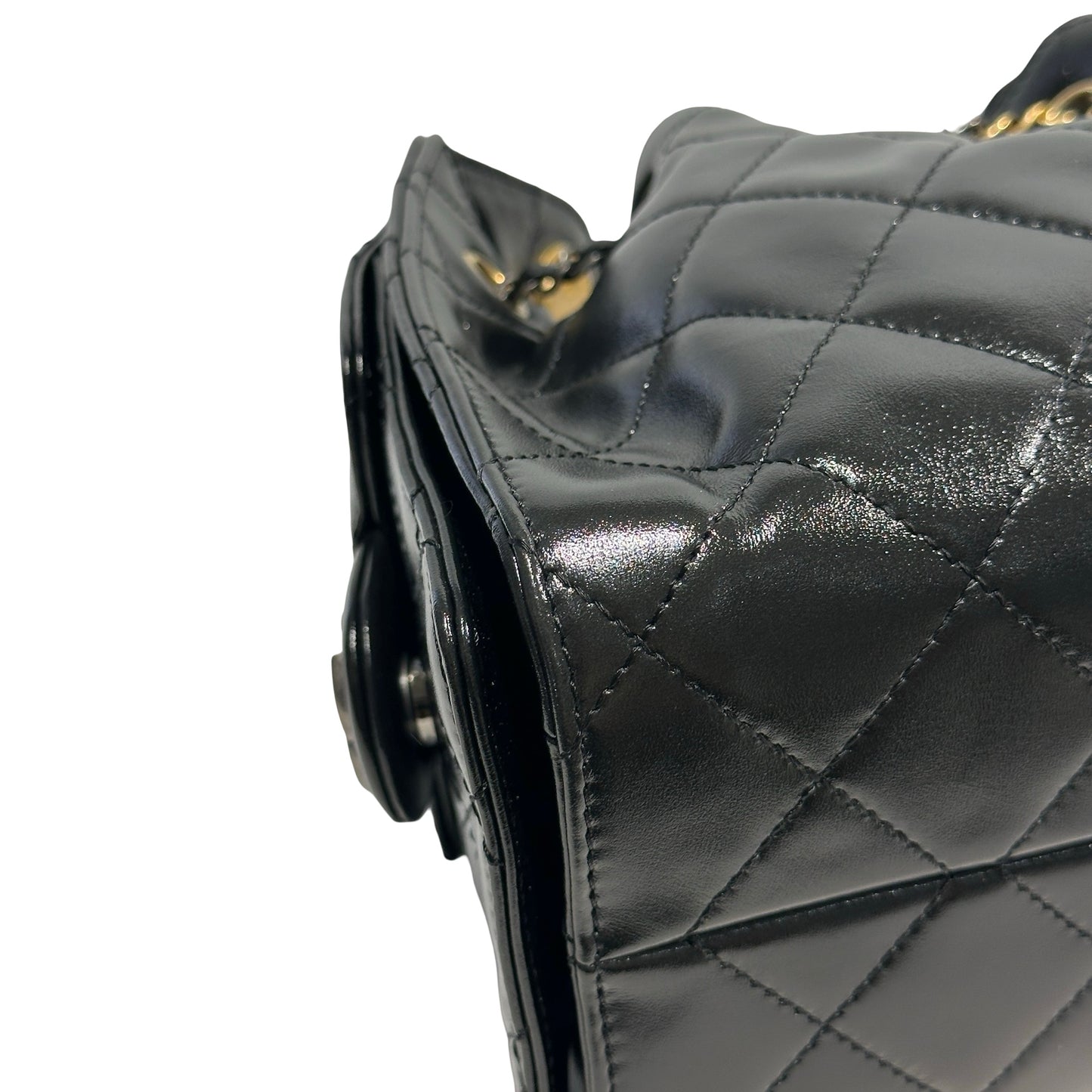 Used CHANEL Quilted Calfskin Chanel 22 Shoulder Bag Black