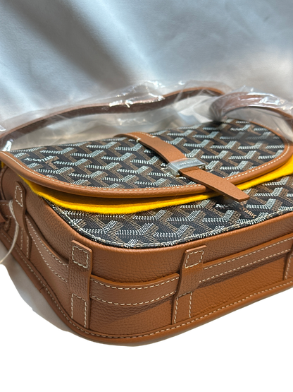 New GOYARD SAC BELVEDERE Cross Body Bag Brown