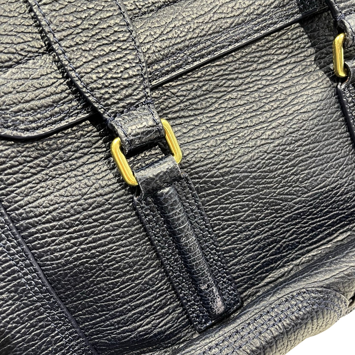 Used 3.1 PHILLIP LIM Textured Leather Pashli Satchel Blue， GHW