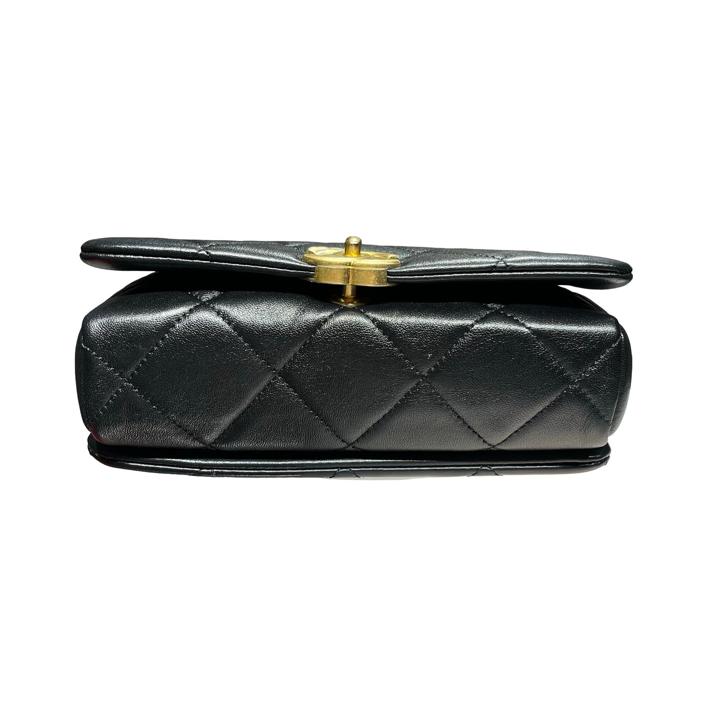 Unused CHANEL Classic Flap Shoulder Bag Black GHW