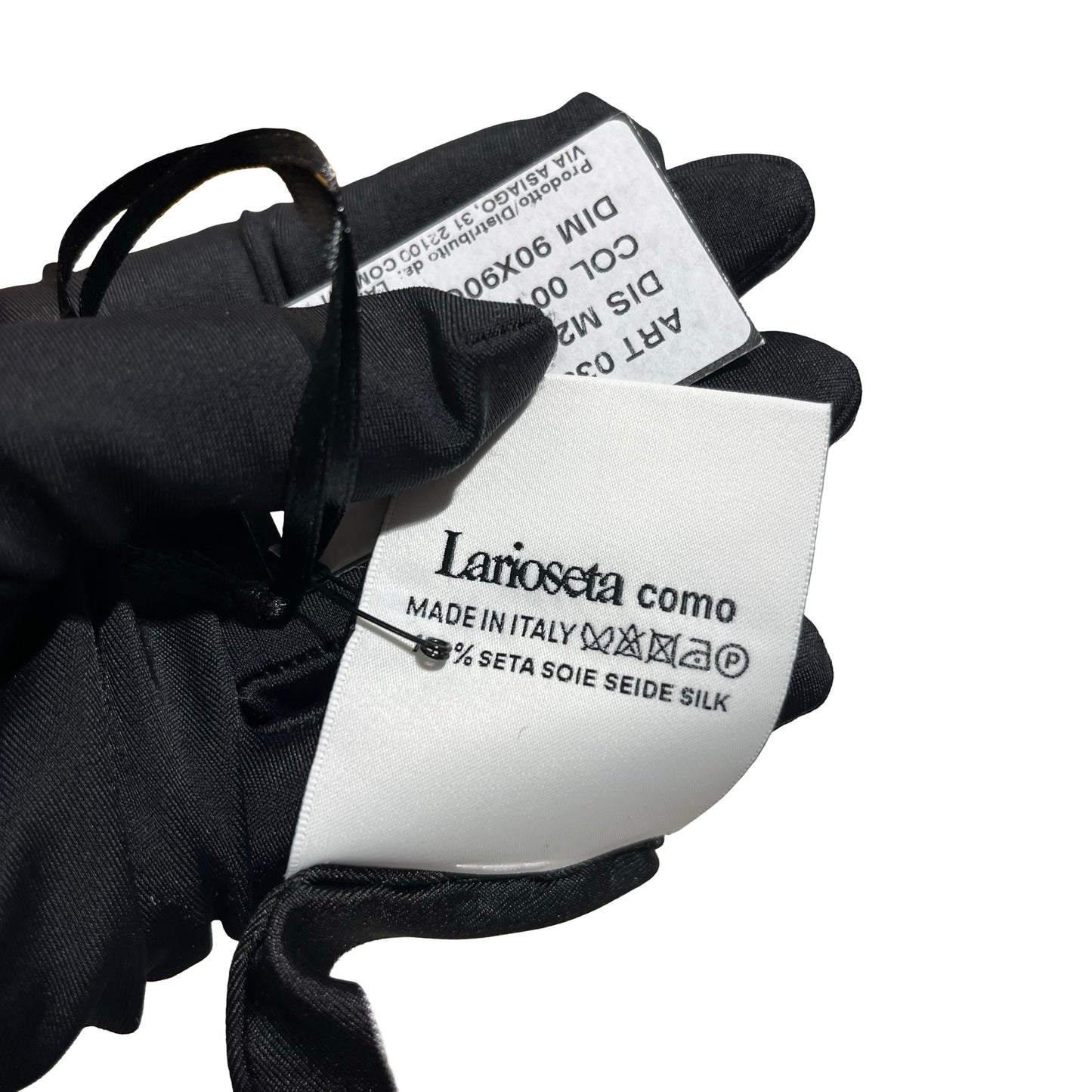 Used MOSCHINO Silk Teddy Silk Scarf White Black