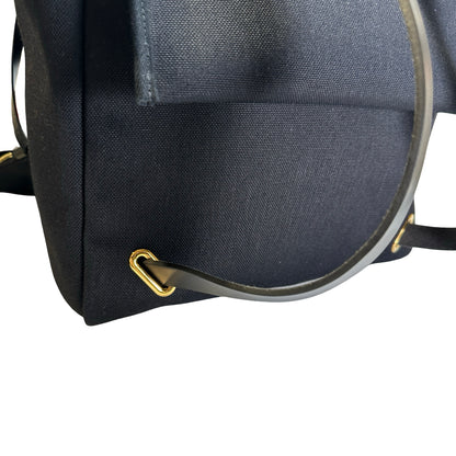 Used HERMES Canvas Leather Herbag A Dos Zip Retourne Backpack Black