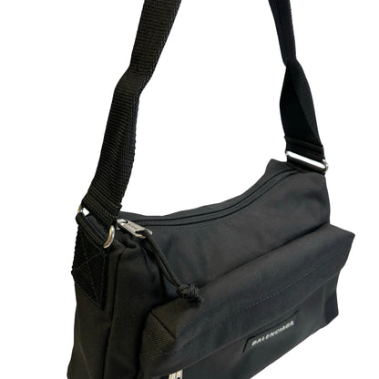 Used BALENCIAGA Nylon Explorer Shoulder Bag Black