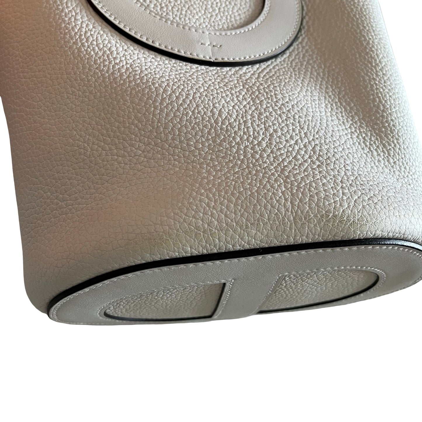 Used HERMES Clemence Swift In The Loop 18 Bucket Bag Nata