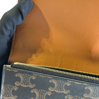 CELINE Macadam Triumph Cross Body Bag Brown