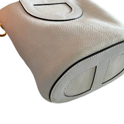 Used HERMES Clemence Swift In The Loop 18 Bucket Bag Nata